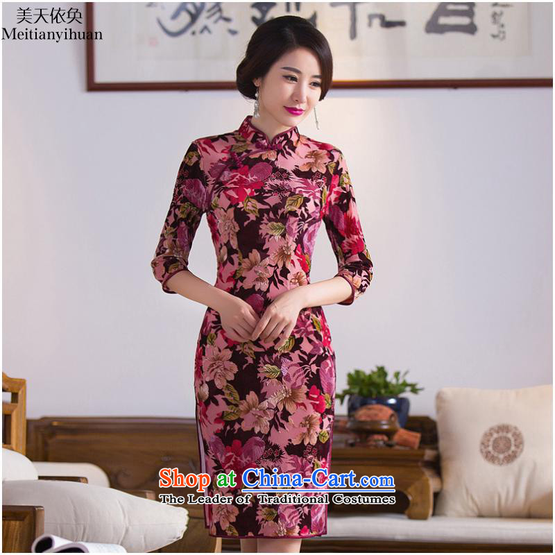 2015 Autumn In New cuff. Long qipao FZ304 284 days in accordance with the property-XXL, (meitianyihuan) , , , shopping on the Internet