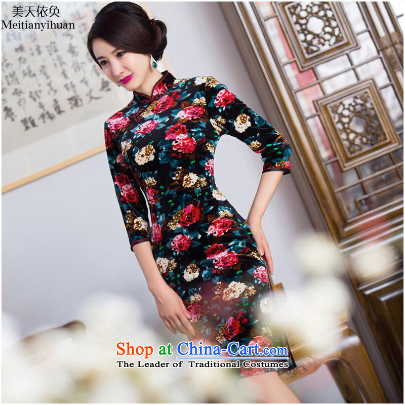 2015 Short of stamp retro new cheongsam FZ304 136 days in accordance with the property-L (meitianyihuan) , , , shopping on the Internet