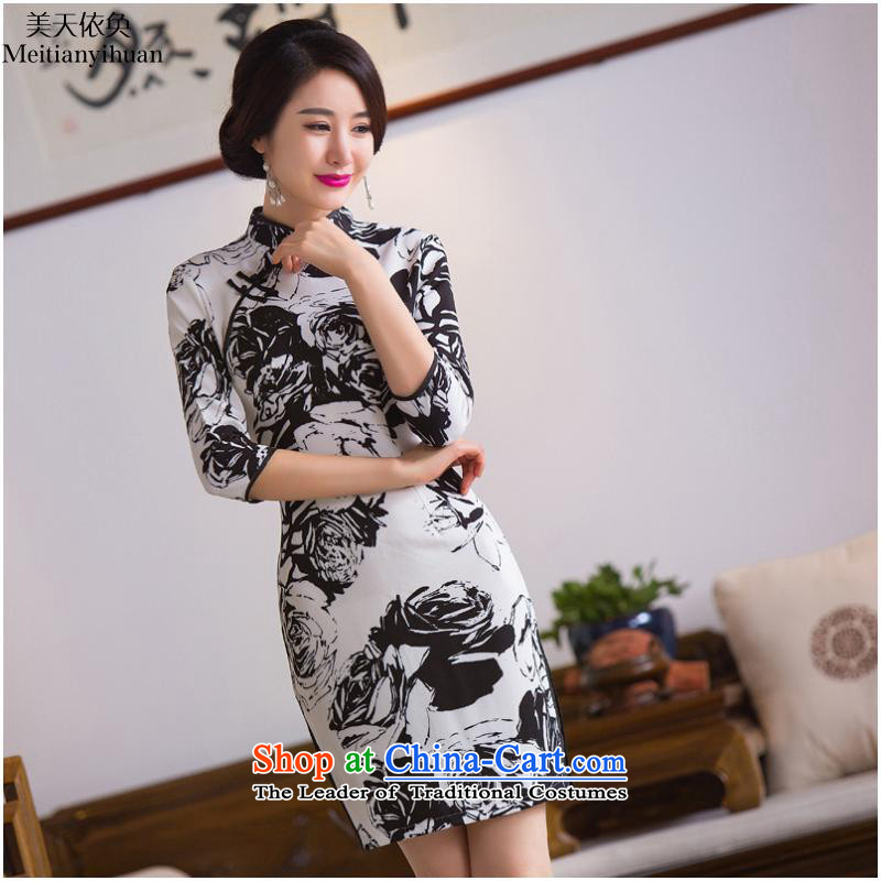 2015 Fall Short of new) Cuff FZ304 qipao picture color S, the United States in accordance with the property (meitianyihuan days) , , , shopping on the Internet
