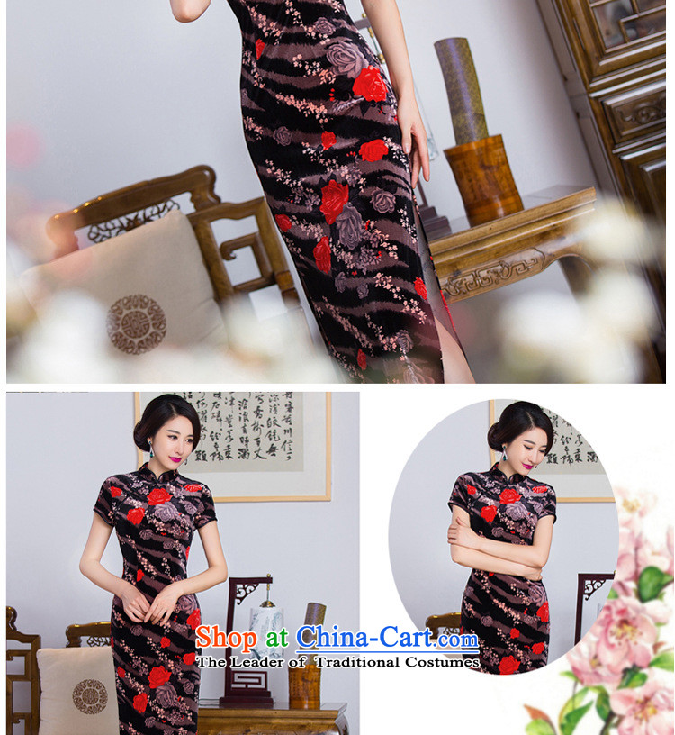 2015 retro short-sleeved stamp new long qipao FZ304 No. 221 XL Photo, prices, brand platters! The elections are supplied in the national character of distribution, so action, buy now enjoy more preferential! As soon as possible.