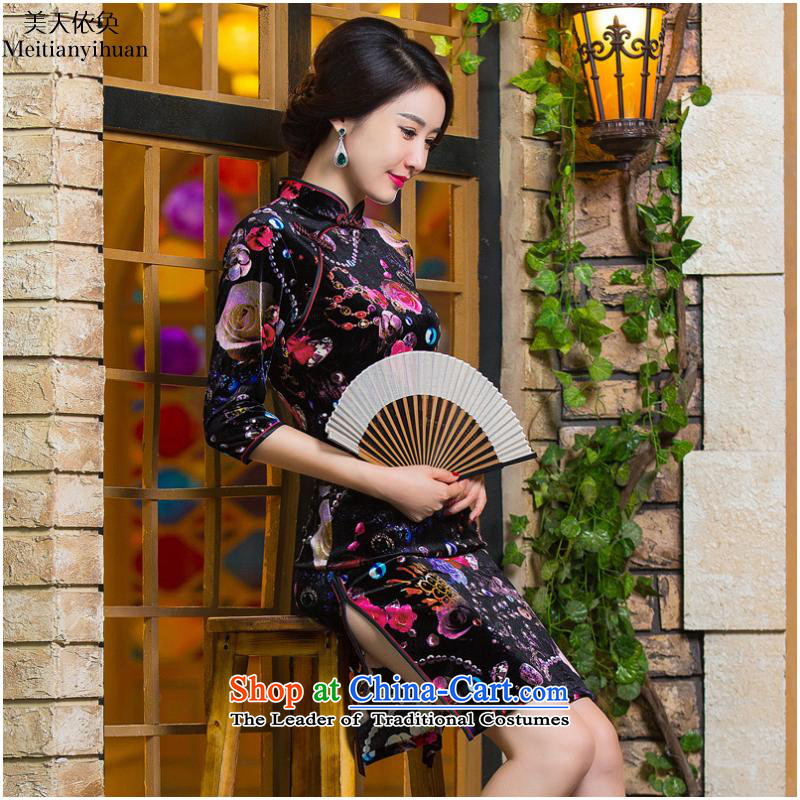 The autumn and winter cheongsam new burned in Stylish retro-elderly mother replacing FZ304 banquet 286 days in accordance with the property-L (meitianyihuan) , , , shopping on the Internet