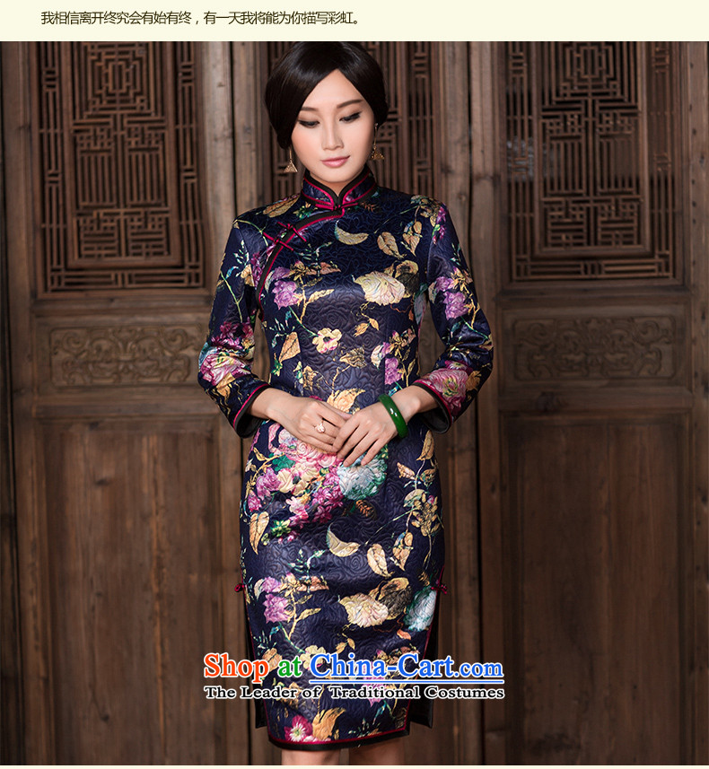 China Ethnic classic autumn and winter new noble retro long-sleeved daily Chinese cheongsam dress of the Republic of Korea, improved wind suit S picture, prices, brand platters! The elections are supplied in the national character of distribution, so action, buy now enjoy more preferential! As soon as possible.