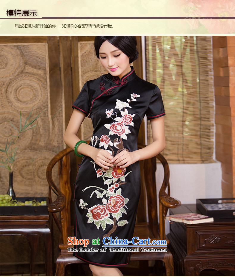 Chinese Classic New fall ethnic, silk embroidery herbs extract routine cheongsam dress Chinese classical and elegant color L picture pictures Sau San, prices, brand platters! The elections are supplied in the national character of distribution, so action, buy now enjoy more preferential! As soon as possible.