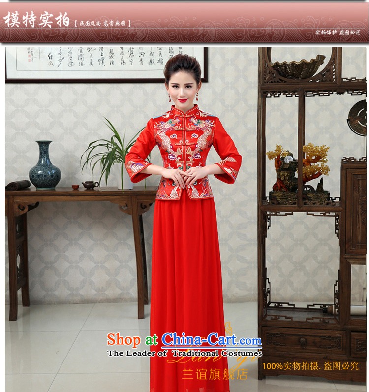 In the friends of autumn and winter Chinese dragon serving toasting champagne dress bride use costume hi-wedding gown 7 horn cuff cheongsam dress winter of marriage thick long-sleeved XL 2.2 feet pictures code waistline, prices, brand platters! The elections are supplied in the national character of distribution, so action, buy now enjoy more preferential! As soon as possible.