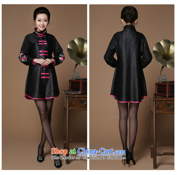 The nest products fall 2015 high-end silk creases Chinese Tang blouses elegant mother middle-aged ladies Wind Jacket Black XL Photo, prices, brand platters! The elections are supplied in the national character of distribution, so action, buy now enjoy more preferential! As soon as possible.