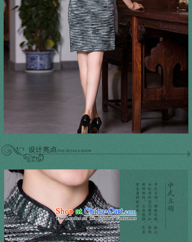 Floral autumn and winter new stylish retro in style qipao and improved long hair? In cuff video thin cheongsam dress Sau San Figure Color M brand, prices, picture platters! The elections are supplied in the national character of distribution, so action, buy now enjoy more preferential! As soon as possible.