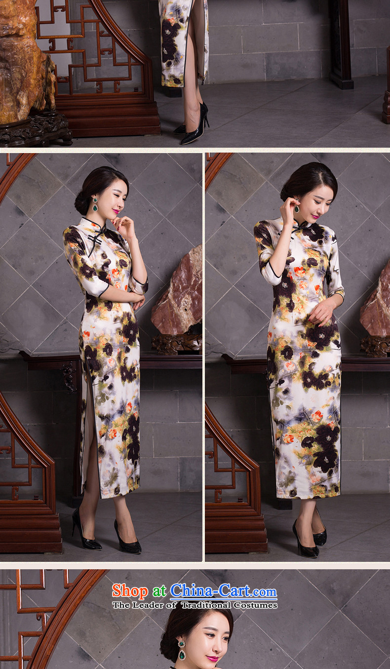 Take the new figure autumn Mock-neck daily retro improved long Silk Cheongsam Sau San 7 cuff dresses female figure color L picture, prices, brand platters! The elections are supplied in the national character of distribution, so action, buy now enjoy more preferential! As soon as possible.