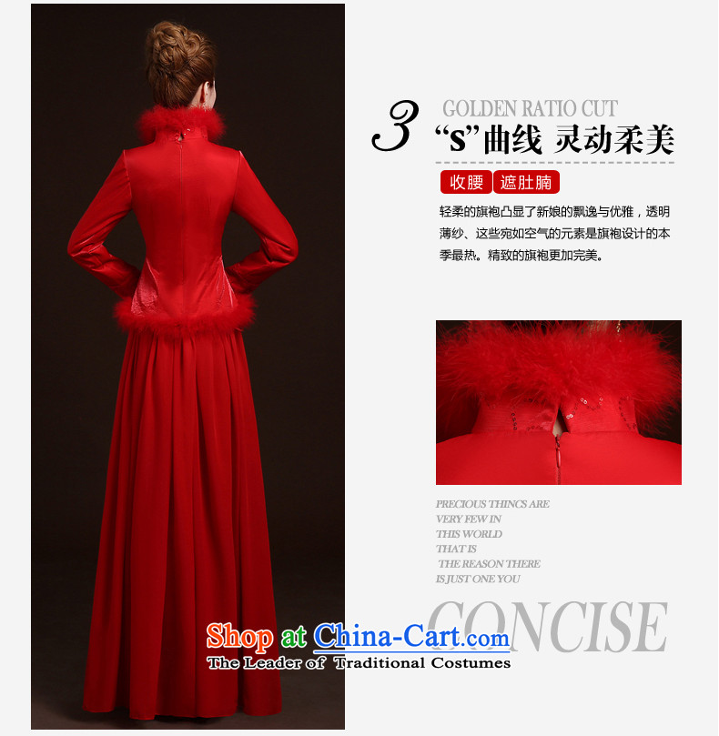 Service bridal dresses bows new marriage long winter wedding dresses red winter of long-sleeved) Red XXL picture, prices, brand platters! The elections are supplied in the national character of distribution, so action, buy now enjoy more preferential! As soon as possible.