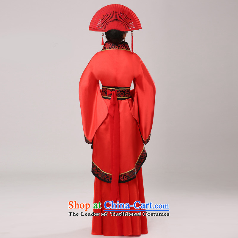 Time Syrian ancient clothing marriage marriage solemnisation Han Dynasty to the Tang Dynasty Gwi-third country will transpose the queen's Han-Women's ancient Chinese bride marriage solemnisation female couple kit is suitable for code floor 160-175cm, time