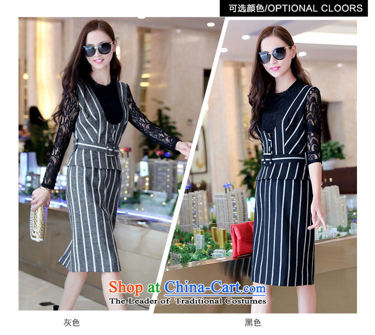 Ya-ting shop 2015 winter clothing new products Korean female elegant dresses two kits BSYG6177 black L picture, prices, brand platters! The elections are supplied in the national character of distribution, so action, buy now enjoy more preferential! As soon as possible.