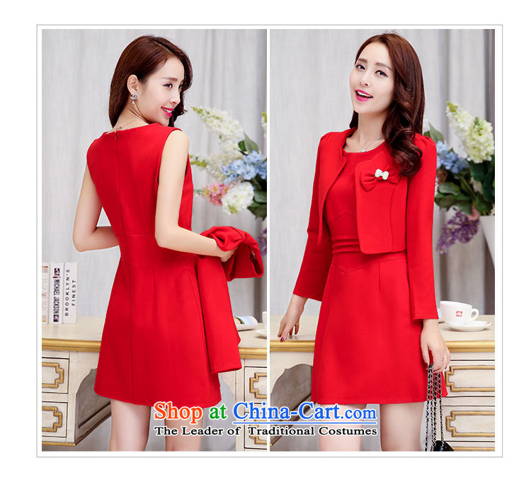 Ms Rebecca Pun stylish shops 2015 Fall/Winter Collections of new products Korean women's dresses two kits BAMS9035 dragon red and black XL Photo, prices, brand platters! The elections are supplied in the national character of distribution, so action, buy now enjoy more preferential! As soon as possible.