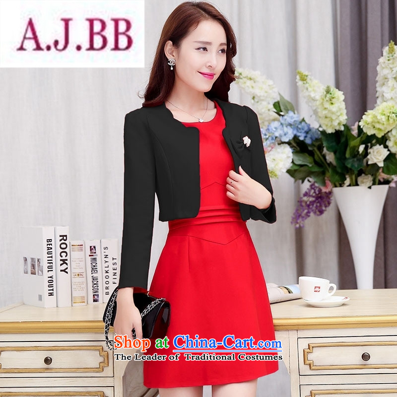 Ms Rebecca Pun stylish shops 2015 Fall/Winter Collections of new products Korean women's dresses two kits BAMS9035 dragon red and black XL,A.J.BB,,, shopping on the Internet