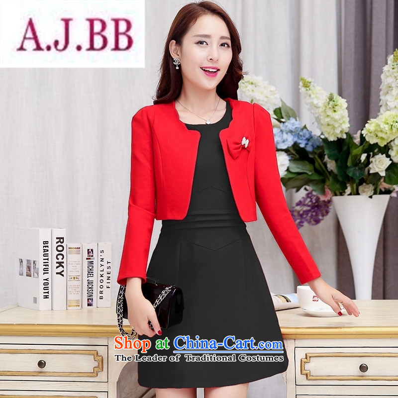Ms Rebecca Pun stylish shops 2015 Fall/Winter Collections of new products Korean women's dresses two kits BAMS9035 dragon red and black XL,A.J.BB,,, shopping on the Internet