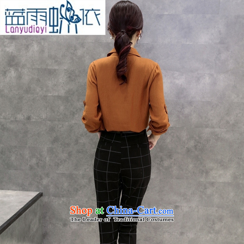Ya-ting shop 2015 Fall/Winter Collections of new products Korean ladies' pants with two-piece BXMTZ9953 Lung White + Black XL, blue rain butterfly according to , , , shopping on the Internet