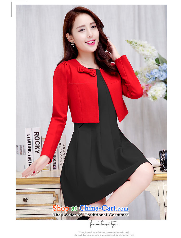 Ms Rebecca Pun stylish shops 2015 Fall/Winter Collections of new products Korean women's dresses two kits BAMS9033 black L picture, prices, brand platters! The elections are supplied in the national character of distribution, so action, buy now enjoy more preferential! As soon as possible.