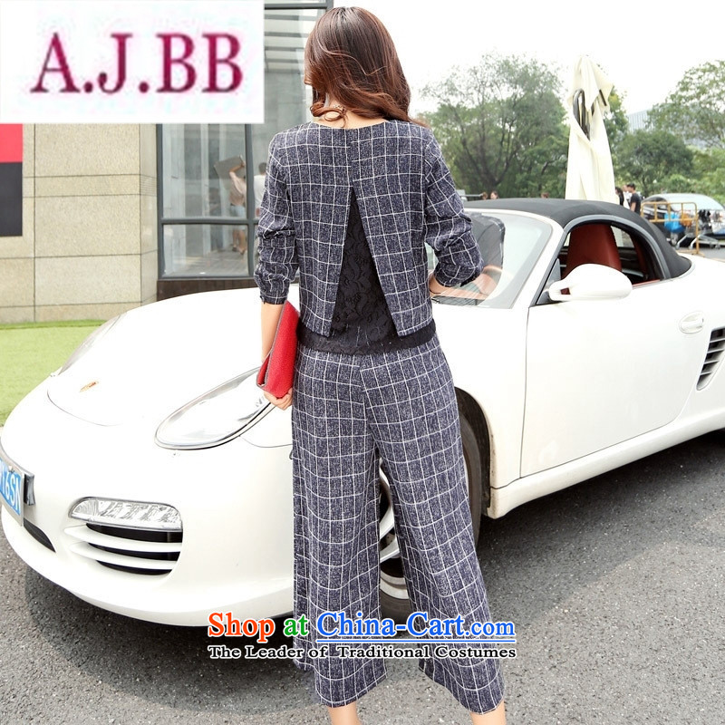Ms Rebecca Pun stylish shops fall 2015 installed new products Korean female perfect pants BYBE101 two kits with hanging dragon gray XXL,A.J.BB,,, shopping on the Internet