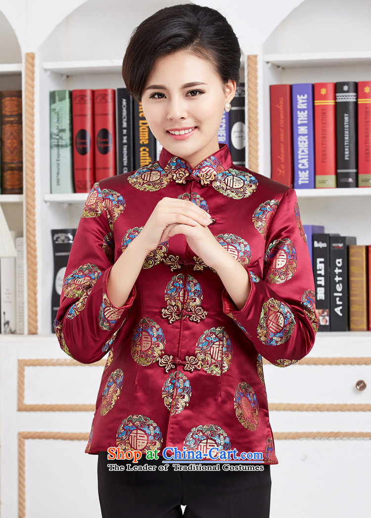 Ms Rebecca Pun stylish shops 2015 Autumn replacing winter clothing new products of older men and women and replace Tang dynasty birthday made old grandma couples Soo-jacket with red stripes XXXXL picture, prices, brand platters! The elections are supplied in the national character of distribution, so action, buy now enjoy more preferential! As soon as possible.