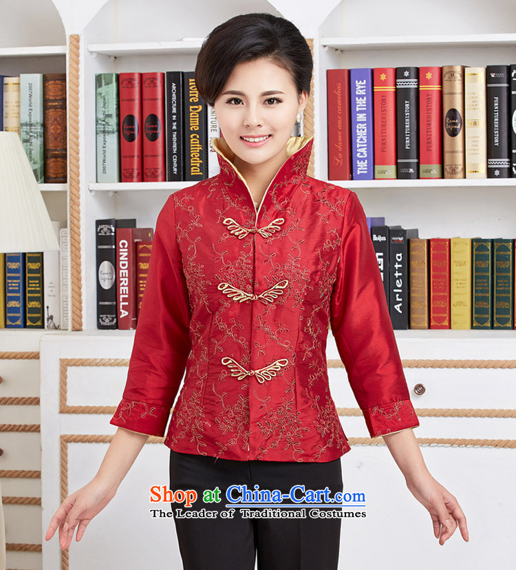 Ms Rebecca Pun stylish shops Tang dynasty women in T-shirt embroidery older women's wedding MOM pack Chinese girl who decorated in improved red jacket XL Photo, prices, brand platters! The elections are supplied in the national character of distribution, so action, buy now enjoy more preferential! As soon as possible.