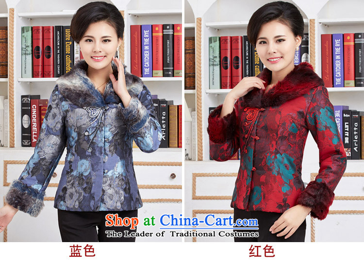 Ms Rebecca Pun stylish shops 2015 Cotton Women's short) Emulation mink collar autumn and winter clothes for older robe low female red jacket XXL picture, prices, brand platters! The elections are supplied in the national character of distribution, so action, buy now enjoy more preferential! As soon as possible.