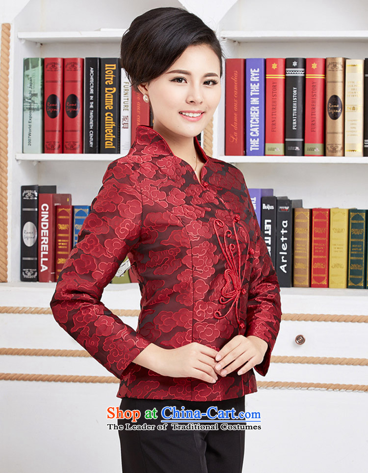 Ms Rebecca Pun and fashion boutiques, Ms. Tang dynasty new autumn wind long-sleeved blouses national mother in older women clothes red jacket embroidered XXXL picture, prices, brand platters! The elections are supplied in the national character of distribution, so action, buy now enjoy more preferential! As soon as possible.