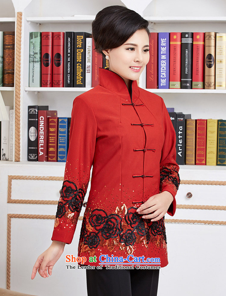 Ms. Ya-ting shop long-sleeved improved Tang dynasty new spring loaded in the classical embroidery long red shirts XXL picture, prices, brand platters! The elections are supplied in the national character of distribution, so action, buy now enjoy more preferential! As soon as possible.