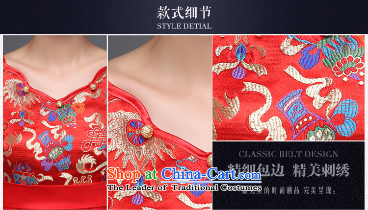 Taylor Martin 2015 new toasting champagne pregnant women marry stylish cheongsam with large shoulders wedding gown round of short evening dress Top Loin of pregnant women, winter M picture, prices, brand platters! The elections are supplied in the national character of distribution, so action, buy now enjoy more preferential! As soon as possible.