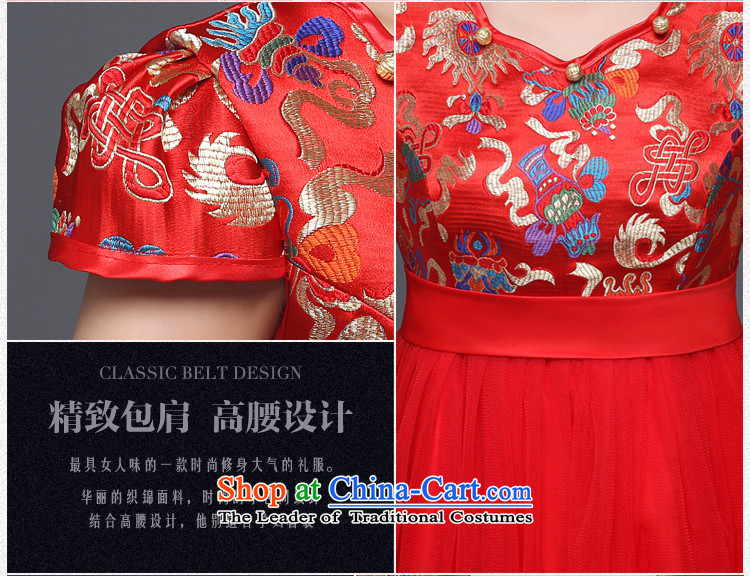 Taylor Martin 2015 new toasting champagne pregnant women marry stylish cheongsam with large shoulders wedding gown round of short evening dress Top Loin of pregnant women, winter M picture, prices, brand platters! The elections are supplied in the national character of distribution, so action, buy now enjoy more preferential! As soon as possible.