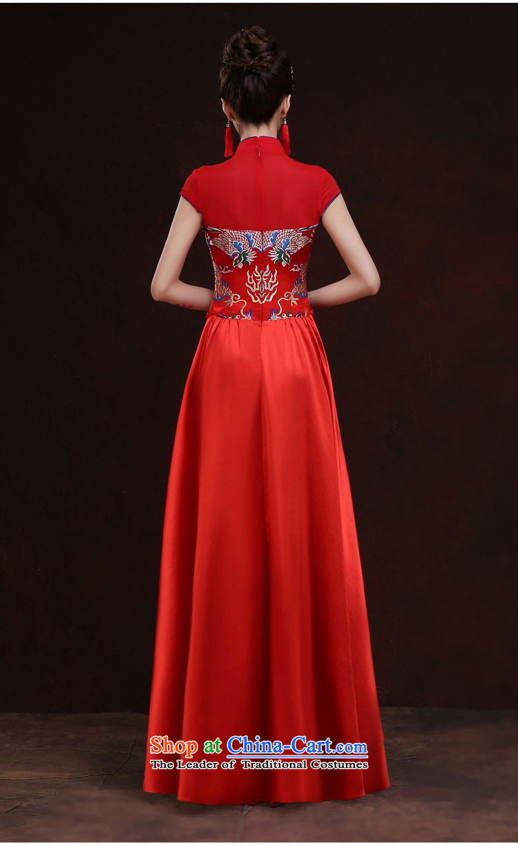 Syria cheongsam dress 2015 Hour New Service Bridal Fashion toasting champagne Autumn Chinese marriage red improved cheongsam long red L pictures, Sau San price, brand platters! The elections are supplied in the national character of distribution, so action, buy now enjoy more preferential! As soon as possible.