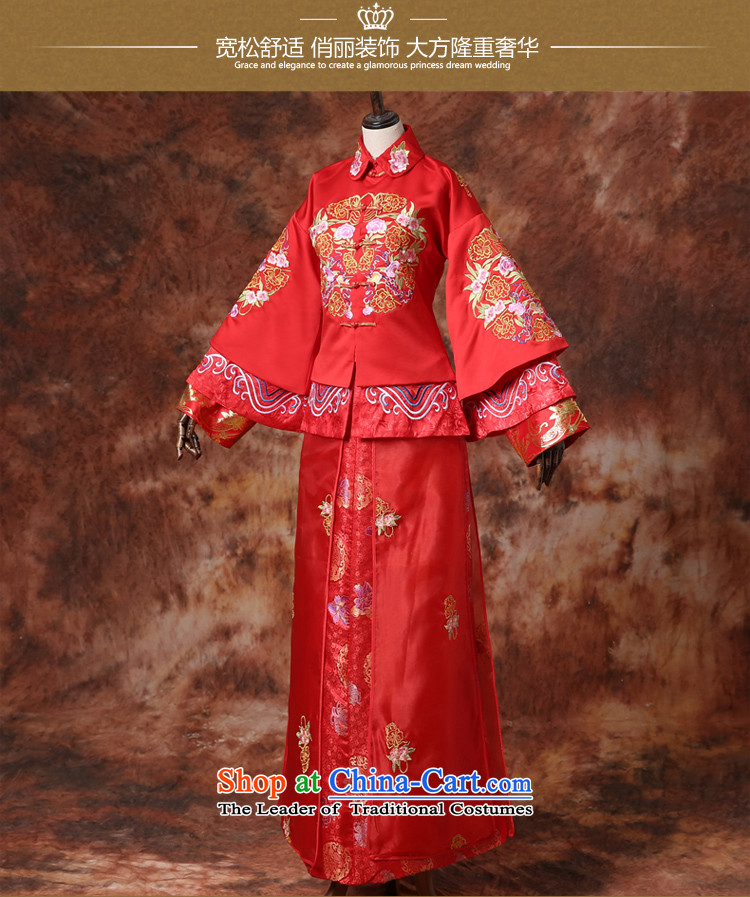 Martin Taylor autumn and winter New Sau Wo Service bridal dresses toasting champagne Chinese style wedding services retro fitted cheongsam embroidery dragon use the wedding dress RED M picture, prices, brand platters! The elections are supplied in the national character of distribution, so action, buy now enjoy more preferential! As soon as possible.