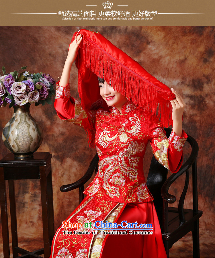 Martin Taylor new embroidery Soo Wo Service bridal dresses red Chinese dragon serving drink use marriage-hi-autumn and winter long cheongsam with small light industry , the price and the picture M brand platters! The elections are supplied in the national character of distribution, so action, buy now enjoy more preferential! As soon as possible.