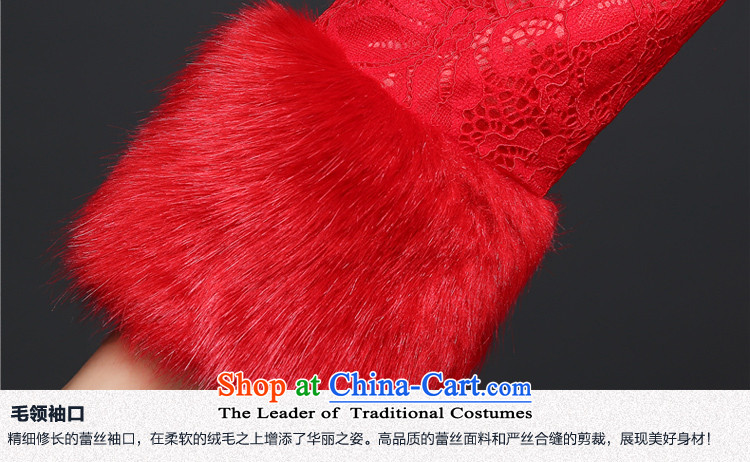 Martin Taylor new autumn and winter red qipao Foutune of Sau San crowsfoot bride wedding dresses long serving drink Chinese cheongsam dress) Red S picture, prices, brand platters! The elections are supplied in the national character of distribution, so action, buy now enjoy more preferential! As soon as possible.