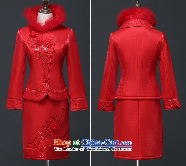 Martin Taylor new autumn and winter cheongsam dress red bride bows service wedding dress Sau San thick warm long-sleeved qipao kit red XXL picture, prices, brand platters! The elections are supplied in the national character of distribution, so action, buy now enjoy more preferential! As soon as possible.