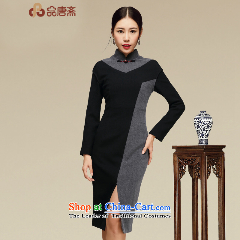 No. of autumn and winter qipao Tang Ramadan 2015 Ms. new long-sleeved retro cheongsam dress map color M Tang Ramadan , , , No. shopping on the Internet