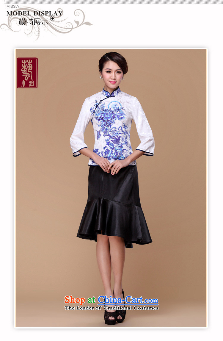 The Secretary for Health related shops spring and summer * Tang blouses Women's Summer porcelain retro-clip qipao shirt improved stylish Sau San Xia long-sleeved XL Photo, prices, brand platters! The elections are supplied in the national character of distribution, so action, buy now enjoy more preferential! As soon as possible.