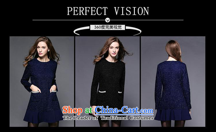 Secretary for Europe and the 2015 involving shops * Install New Field autumn graphics thin large long-sleeved round-neck collar relaxd dress blue XL Photo, prices, brand platters! The elections are supplied in the national character of distribution, so action, buy now enjoy more preferential! As soon as possible.
