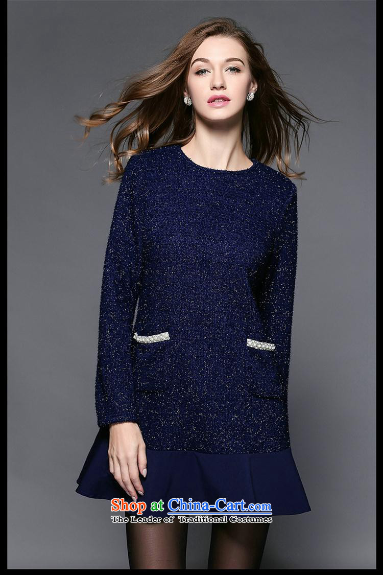 Secretary for Europe and the 2015 involving shops * Install New Field autumn graphics thin large long-sleeved round-neck collar relaxd dress blue XL Photo, prices, brand platters! The elections are supplied in the national character of distribution, so action, buy now enjoy more preferential! As soon as possible.