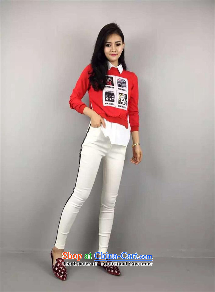 * The European clothing shops involved and site WOMEN FALL 2015 new products is not long-sleeved shirt + rules sweater stylish two kits RED M picture, prices, brand platters! The elections are supplied in the national character of distribution, so action, buy now enjoy more preferential! As soon as possible.