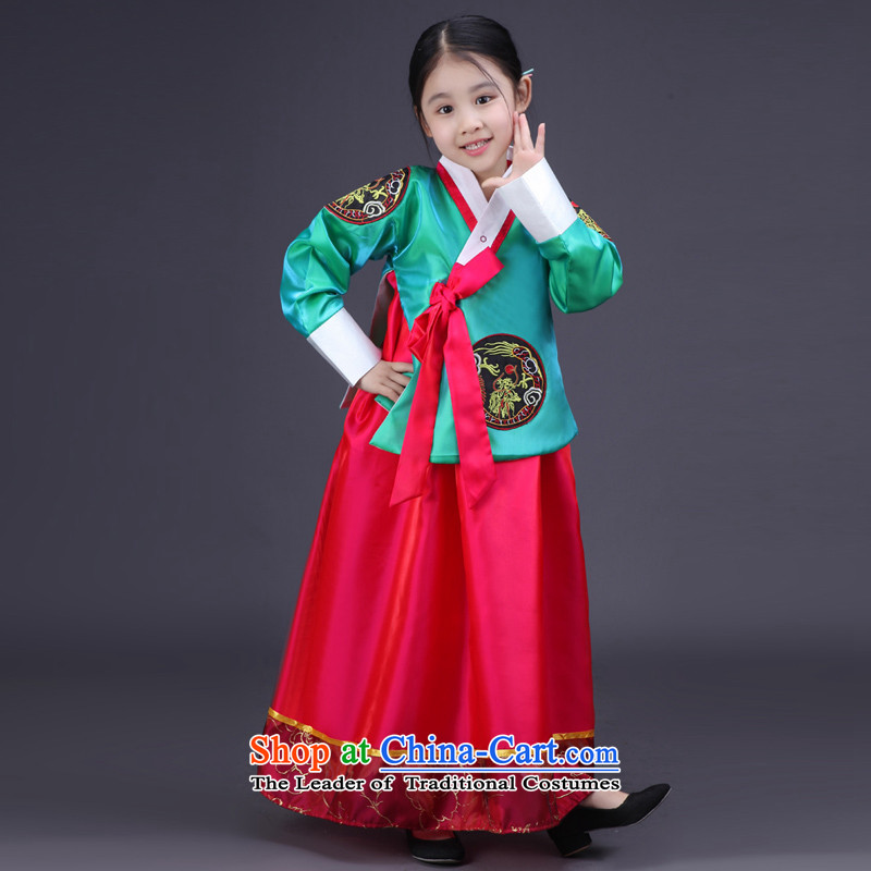 The Syrian children stay hanbok girls National Assembly chima chogori dance performances to minority costumes yellow 140CM, fashion photography time Syrian shopping on the Internet has been pressed.
