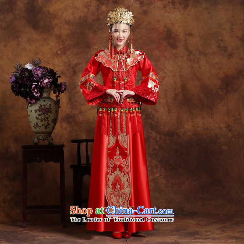In accordance with the China-soo, Love Wo Service Bridal Chinese wedding costume retro qipao bows services services use skirt-soo-Hi wo service wedding dress the traditional winter longfeng use AFC Champions Bangladesh previous Popes are placed Bong-weddi