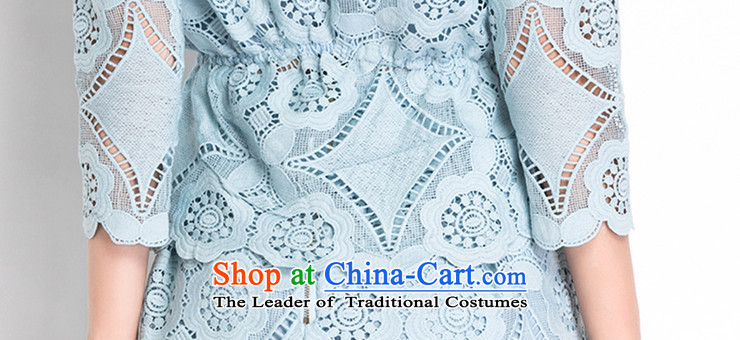Deloitte Touche Tohmatsu sunny autumn 2015 shops female new elastic waist water-soluble embroidery lace shirt + upper body skirt Fashion aristocratic kit red L picture, prices, brand platters! The elections are supplied in the national character of distribution, so action, buy now enjoy more preferential! As soon as possible.