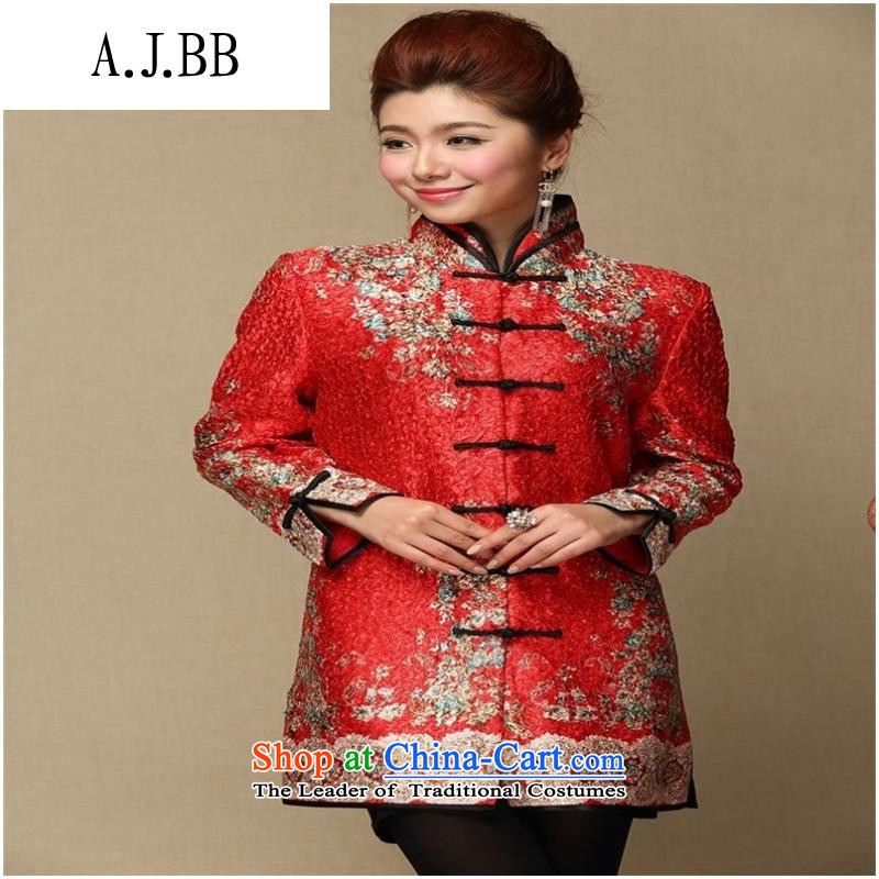 * marriage involving shops and happy wedding mother-loaded during the spring and autumn herbs extract wrinkled shirt jacket XL Tang dynasty improved black toner detained XXXL,A.J.BB,,, shopping on the Internet