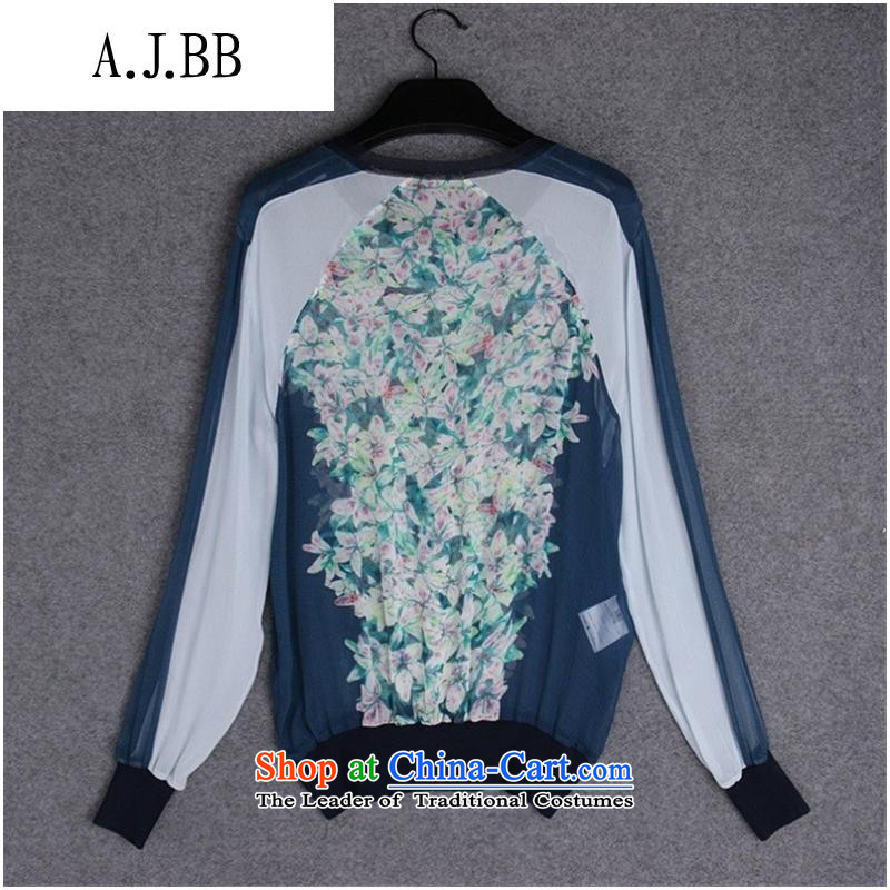 The Secretary for Health related shops *37A853 European site autumn new for women with silk shirt color picture stamp XL,A.J.BB,,, shopping on the Internet