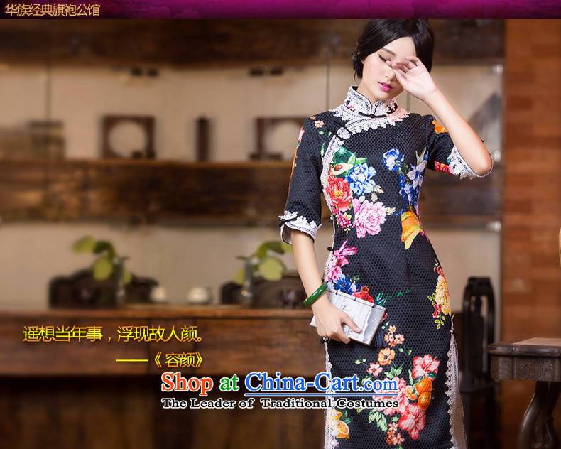 Chinese New Year 2015 classic ethnic Chinese qipao gown autumn and winter dresses and Stylish retro in improved cheongsam dress suits cuff L picture, prices, brand platters! The elections are supplied in the national character of distribution, so action, buy now enjoy more preferential! As soon as possible.