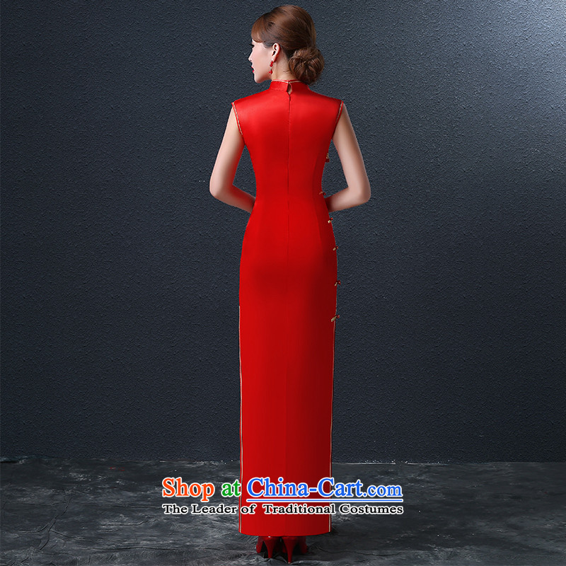 Hillo Lisa (XILUOSHA) Marriage、Qipao Length of wedding dress red Chinese Dress embroidery bride bows services winter 2015 new qipao retro + shawl M HILLO Lisa (XILUOSHA) , , , shopping on the Internet