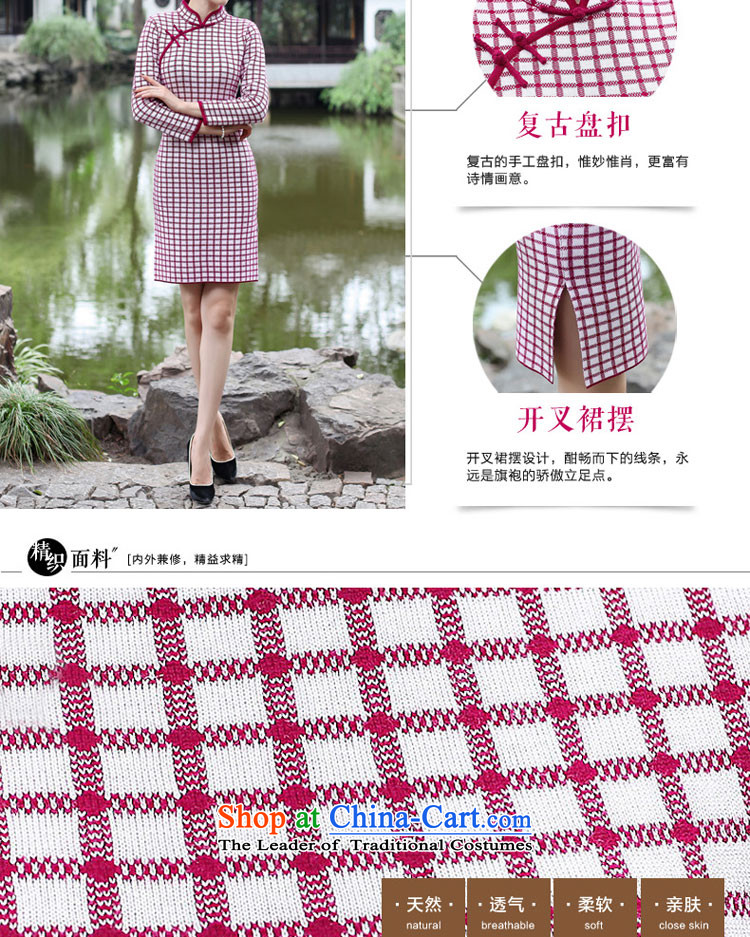2015 Fall/Winter Collections cheongsam dress woolen knitted shirts improved Stylish retro long-sleeved short of everyday, dresses cuisine green 2XL Photo, prices, brand platters! The elections are supplied in the national character of distribution, so action, buy now enjoy more preferential! As soon as possible.