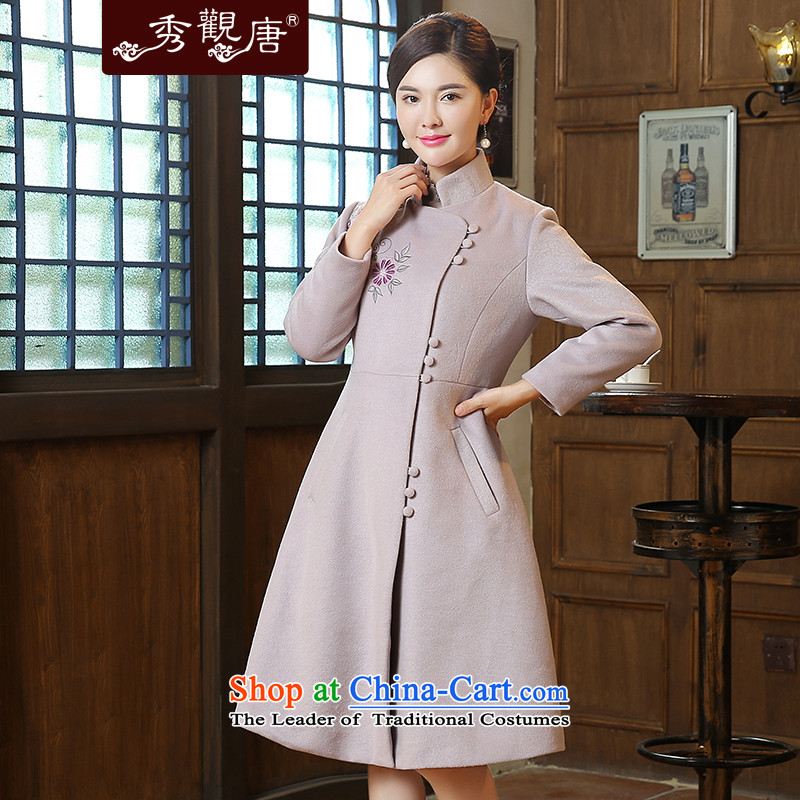 [Sau Kwun Tong] Jinfeng 2015 Fall/Winter Collections new embroidery wool? Tang Dynasty Ms. windbreaker coats of Chinese women apricot 3XL, Sau Kwun Tong shopping on the Internet has been pressed.