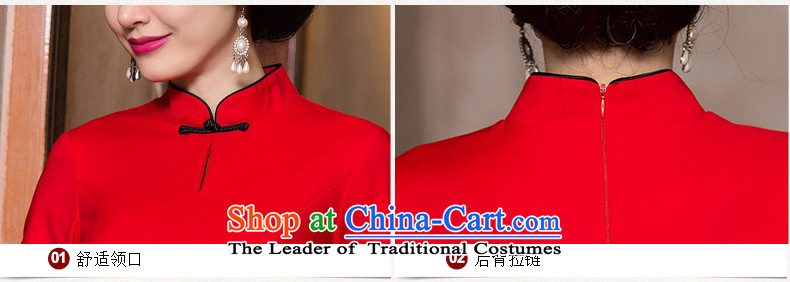 The Windsor is a cross- 2015 autumn and winter cheongsam dress with retro style improvement autumn cheongsam dress female China wind HY6088 Female Red 2XL Photo, prices, brand platters! The elections are supplied in the national character of distribution, so action, buy now enjoy more preferential! As soon as possible.