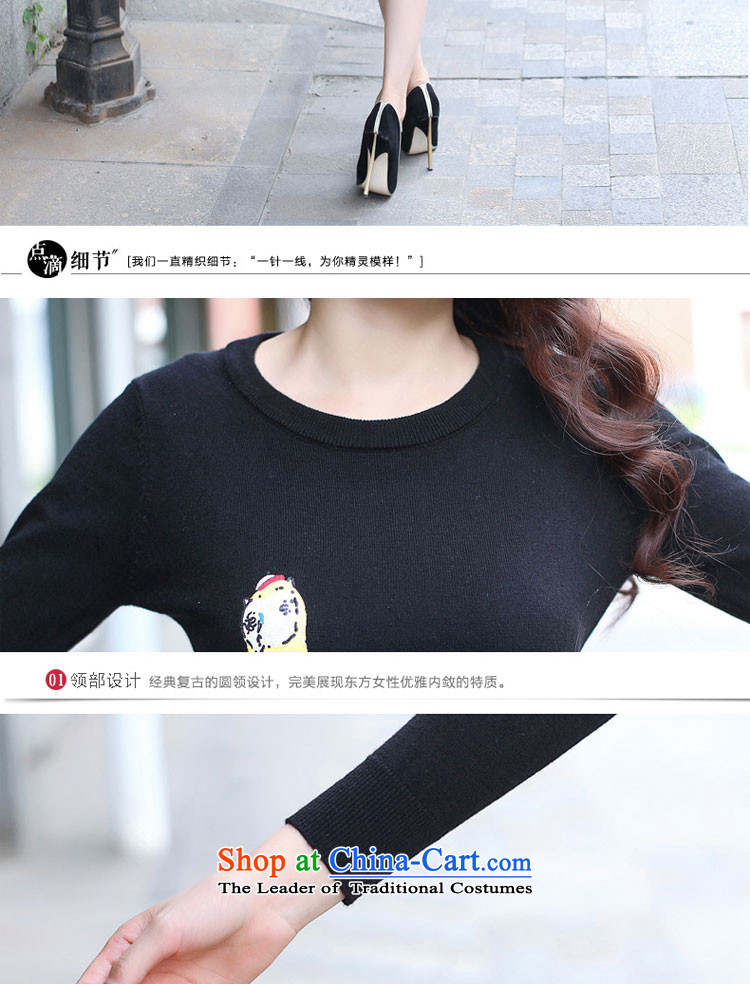 2015 Autumn and winter cheongsam dress Ms. New Stylish retro knit wool improved day-to-day long-sleeved short, medium gray skirt XL Photo, prices, brand platters! The elections are supplied in the national character of distribution, so action, buy now enjoy more preferential! As soon as possible.