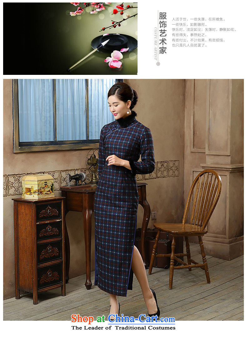 [Sau Kwun Tong] mini-on 2015 autumn and winter new retro latticed warm gross for long qipao QC5903 folder suit XL Photo, prices, brand platters! The elections are supplied in the national character of distribution, so action, buy now enjoy more preferential! As soon as possible.