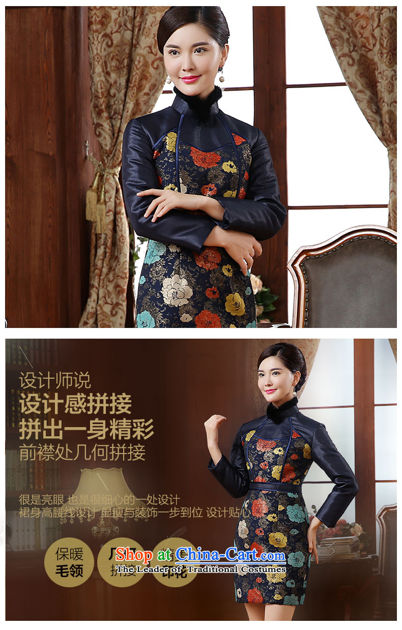 [Sau Kwun Tong] ice sexy women 2015 autumn and winter new stylish stamp warm lapel qipao QC51004 gross suit XXL picture, prices, brand platters! The elections are supplied in the national character of distribution, so action, buy now enjoy more preferential! As soon as possible.